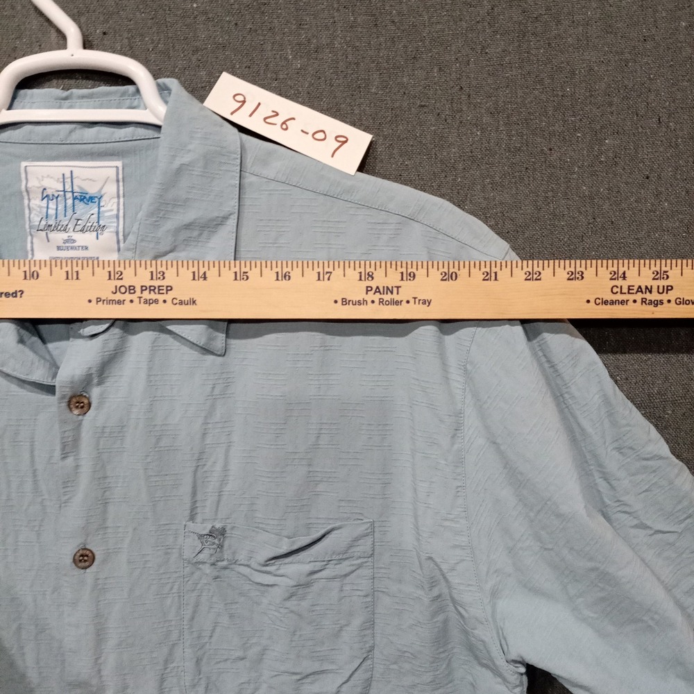 Guy Harvey Aftco Limited Edition Silk Cotton Marlin Shirt Mens Blue XL 0973/1284 - Picture 7 of 8